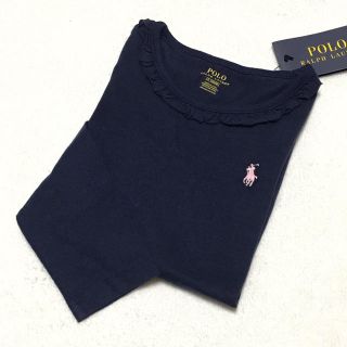 ポロラルフローレン(POLO RALPH LAUREN)の新品✨フリル ロングスリーブ Tシャツ 3T/100(Tシャツ/カットソー)