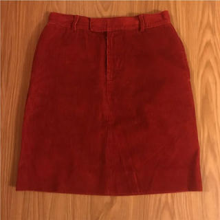 アーペーセー(A.P.C)のAPC 赤 コーデュロイスカート(ひざ丈スカート)