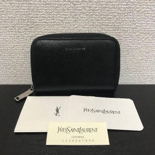 サンローラン(Saint Laurent)のサンローラン　パリ　コインケース　黒　レザー(コインケース)