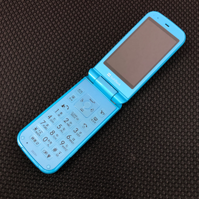 SHARP(シャープ)の【Softbank】202SH　ガラケー　携帯　ブルー スマホ/家電/カメラのスマートフォン/携帯電話(携帯電話本体)の商品写真