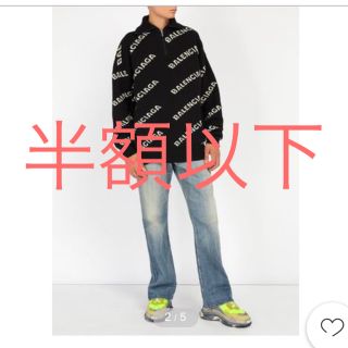 バレンシアガ(Balenciaga)の18AW】バレンシアガ ロゴ ハーフジップセーター (ニット/セーター)