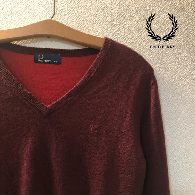 FRED PERRY(フレッドペリー)のFREDPERRY ニット 古着 長袖 セーター フレッドペリー 切り替え メンズのトップス(ニット/セーター)の商品写真