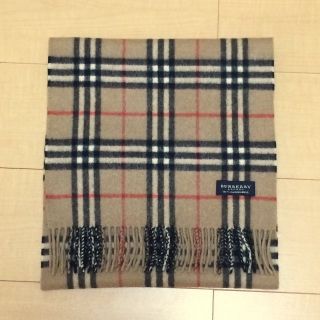 バーバリー(BURBERRY)の美品ふんわり ベージュ カシミアマフラー バーバリー BURBERRY(マフラー/ショール)