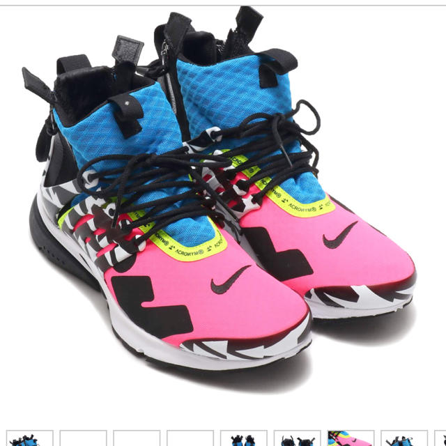 NIKE(ナイキ)のNIKE AIR PRESTO MID × ACRONYM RACER PINK メンズの靴/シューズ(スニーカー)の商品写真