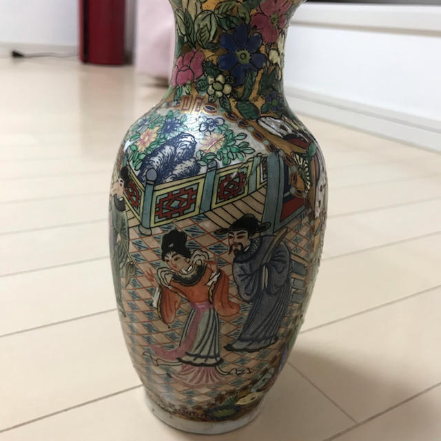 中国古美術 花瓶 在銘あり