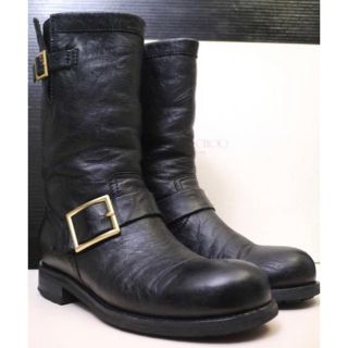 ジミーチュウ(JIMMY CHOO)の★JIMMYCHOOジミーチュウ 247BIKER レザー エンジニア ブーツ黒(ブーツ)