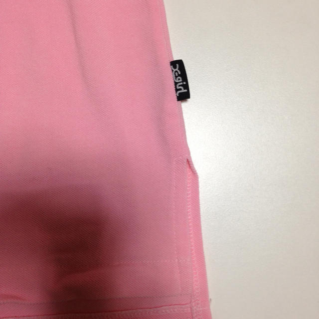 X-girl(エックスガール)のx-girlポロシャツ ピンク レディースのトップス(ポロシャツ)の商品写真