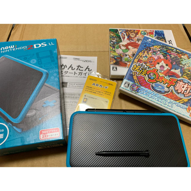 携帯用ゲーム機本体Newニンテンドー2DS LL ブラック×ターコイズ