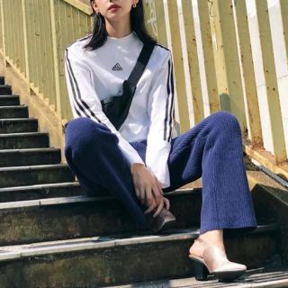 マウジー(moussy)の那智様専用♡moussy×adidas共同開発♡3ラインロングTシャツ(Tシャツ(長袖/七分))