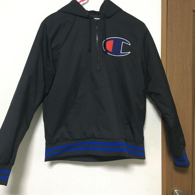 海外販売× Supreme×Championプルオーバーフーディーハーフジップ