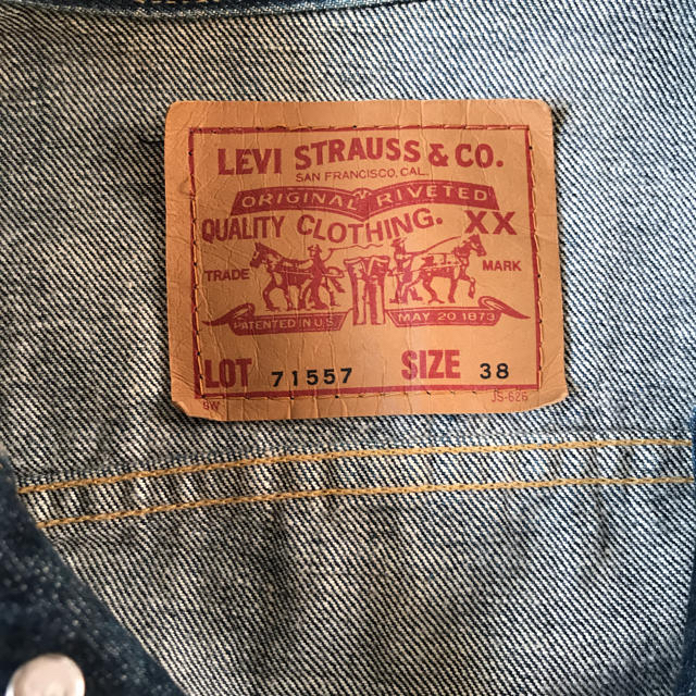 Levi's ジャケット 38 復刻 557XXの通販 by サム's shop｜リーバイスならラクマ - 日本製 Levi's サード デニム 超激得特価