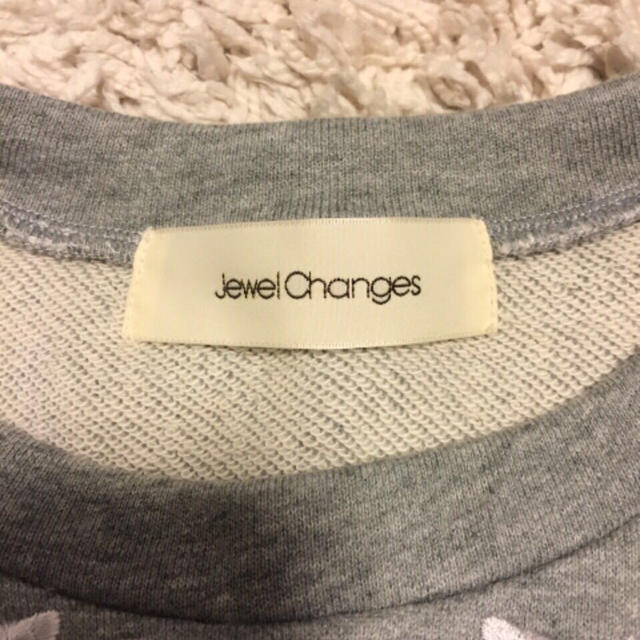 Jewel Changes(ジュエルチェンジズ)のJewelchangesレーススウェット レディースのトップス(トレーナー/スウェット)の商品写真