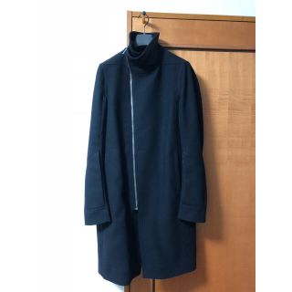 リックオウエンス(Rick Owens)のRICK OWENS Tubeway ジップアップコート 美品(チェスターコート)