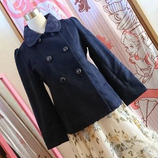 アクシーズファム(axes femme)の♡axes♡ダブル釦ショートコート♡紺(トレンチコート)