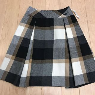 バーバリーブルーレーベル(BURBERRY BLUE LABEL)の美品 ブルーレーベル クレストブリッジ チェック スカート バーバリー 34(ひざ丈スカート)