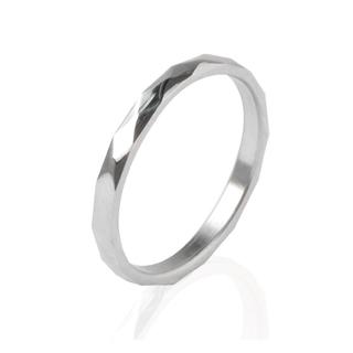シルバー デザインカット リング ステンレス 指輪 メンズ レディース 男女兼用(リング(指輪))
