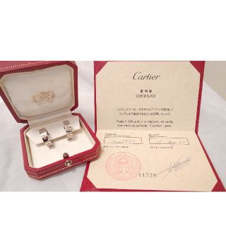 カルティエ(Cartier)の☆美品☆カルティエ ラブピアス  ホワイトゴールド(ピアス)