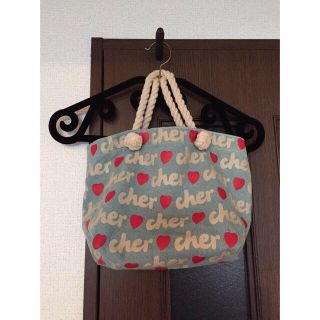 シェル(Cher)のcher デニム地バッグ MOOK本付録(トートバッグ)