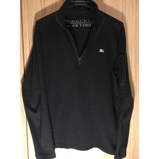 バーバリーブラックレーベル(BURBERRY BLACK LABEL)の人気ブラック！ロンT トレーナー(パーカー)