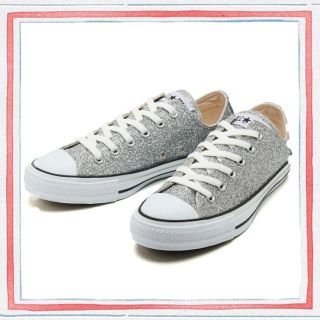 コンバース(CONVERSE)の♡新品タグ付き♡オールスター♡シルバー♡グリッター♡スニーカー♡(スニーカー)