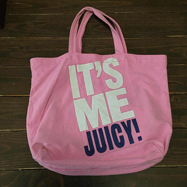 Juicy Couture(ジューシークチュール)のトートバッグピンク綿JUICY! レディースのバッグ(トートバッグ)の商品写真