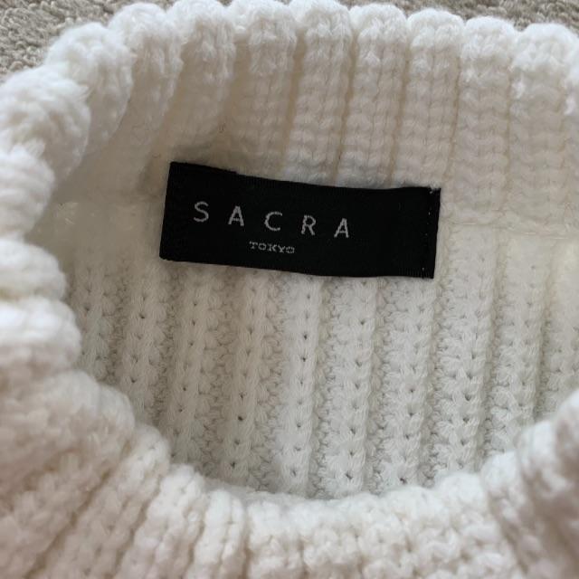 SACRA(サクラ)のSACRA コットンノースリニット レディースのトップス(ニット/セーター)の商品写真