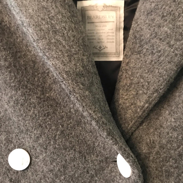 BEARDSLEY(ビアズリー)のビアズリー 今期カタログ掲載 マリンウールコート  グレー タグ付新品 レディースのジャケット/アウター(ピーコート)の商品写真
