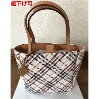 バーバリーブルーレーベル(BURBERRY BLUE LABEL)の【ほぼ未使用】BURBERRY BLUE LABELハンドバッグ(ハンドバッグ)