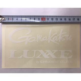 ガマカツ(がまかつ)のがまかつ gamakatsu× ラグセ LUXXE ステッカー ホワイト(その他)