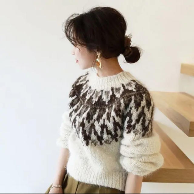 TODAYFUL(トゥデイフル)のTODAYFUL完売商品 Nordic Hand Knit レディースのトップス(ニット/セーター)の商品写真