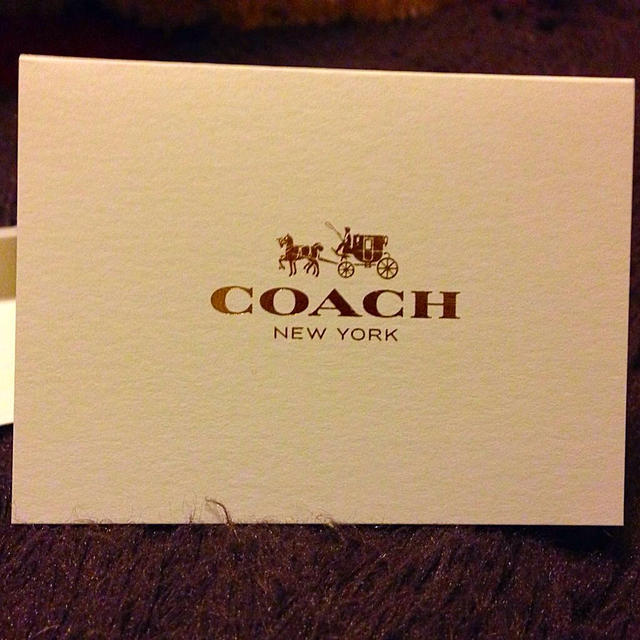 COACH(コーチ)のcoachメッセージカード インテリア/住まい/日用品の文房具(その他)の商品写真