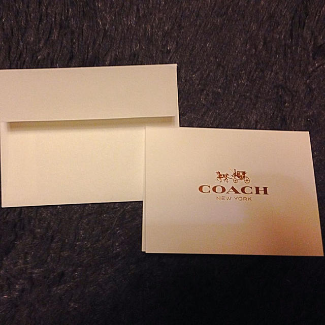 COACH(コーチ)のcoachメッセージカード インテリア/住まい/日用品の文房具(その他)の商品写真