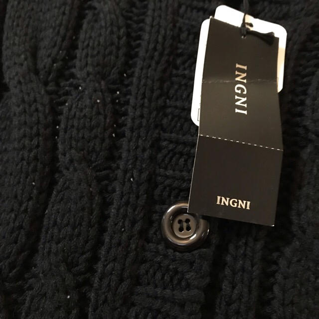 INGNI(イング)のINGNI新品✩ケーブルガウン✩ニットアウター/送料無料 レディースのジャケット/アウター(ニットコート)の商品写真