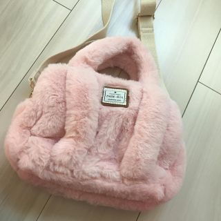 Maya様専用♡ピンクモコモコバック(ショルダーバッグ)