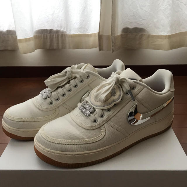 NIKE AIR FORCE 1 x TRAVIS SCOTT SAIL810美中古品購入店舗