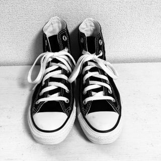 コンバース(CONVERSE)のconverse 黒×白 定番スニーカー(スニーカー)