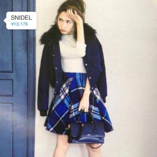 スナイデル(SNIDEL)の紗栄子さん着用♡チェックボリュームスカート(ミニスカート)