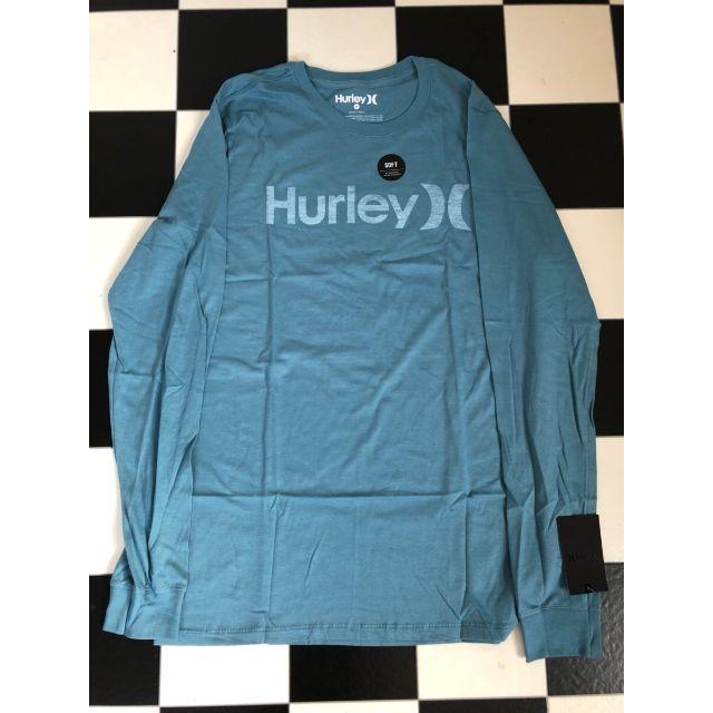 Hurley(ハーレー)の新品 未使用 Hurley ロンT Tシャツ 長袖 M ブルー ハーレー ロゴ  メンズのトップス(Tシャツ/カットソー(七分/長袖))の商品写真