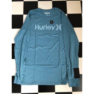 ハーレー(Hurley)の新品 未使用 Hurley ロンT Tシャツ 長袖 M ブルー ハーレー ロゴ (Tシャツ/カットソー(七分/長袖))