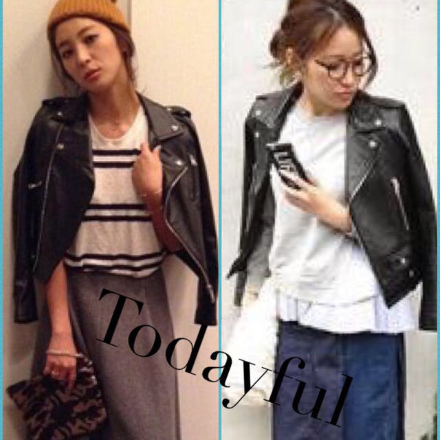 TODAYFUL(トゥデイフル)のTODAYFUL♡ライダース 36 レディースのジャケット/アウター(ライダースジャケット)の商品写真