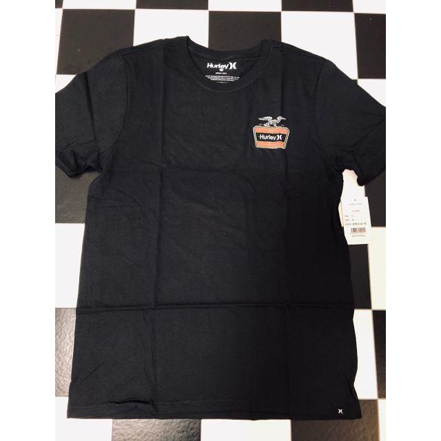 Hurley(ハーレー)の新品 未使用 Hurley Tシャツ 半袖 M ブラック ハーレー ロゴ 黒 メンズのトップス(Tシャツ/カットソー(半袖/袖なし))の商品写真