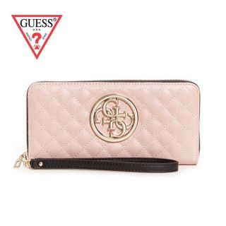 ゲス(GUESS)の【新品・タグ付】GUESS リストレット付 長財布 キルト ロゴ入り(財布)