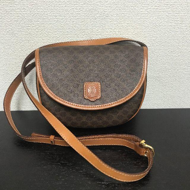 CELINE - セリーヌ ショルダーバッグ マカダム ダークブラウンの CELINE - セリーヌ ショルダーバッグ マカダム ダークブラウンの