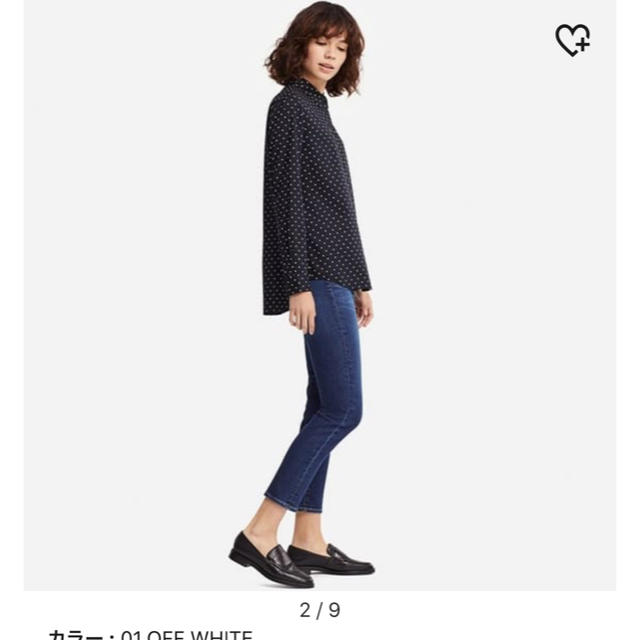 UNIQLO(ユニクロ)のUNIQLO＊レーヨンエアリープリントブラウス レディースのトップス(シャツ/ブラウス(長袖/七分))の商品写真