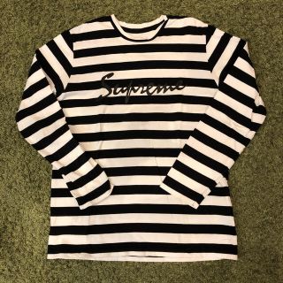 シュプリーム(Supreme)のsupremeボーダーロンT&パーカーセット(Tシャツ/カットソー(七分/長袖))