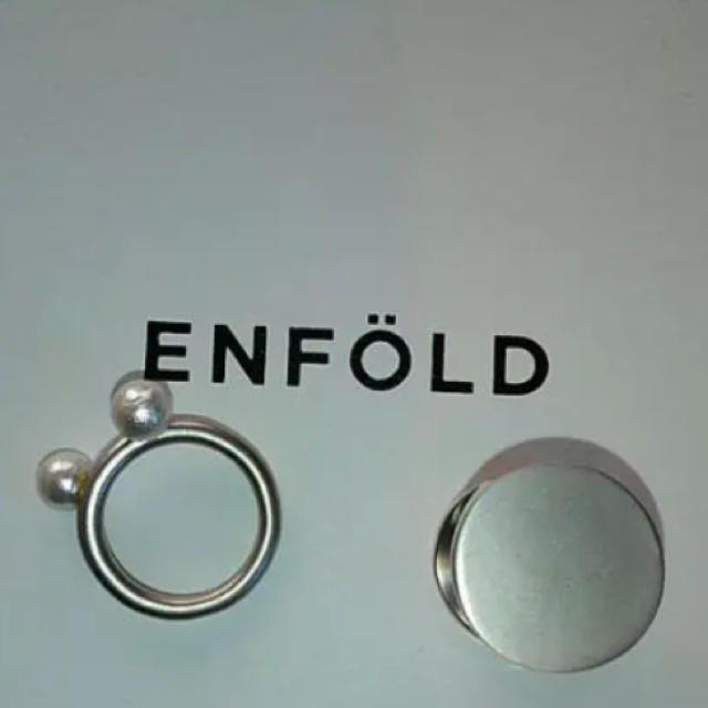 ENFOLD(エンフォルド)の美品 ENFOLD エンフォルド シルバーリング2点セット レディースのアクセサリー(リング(指輪))の商品写真