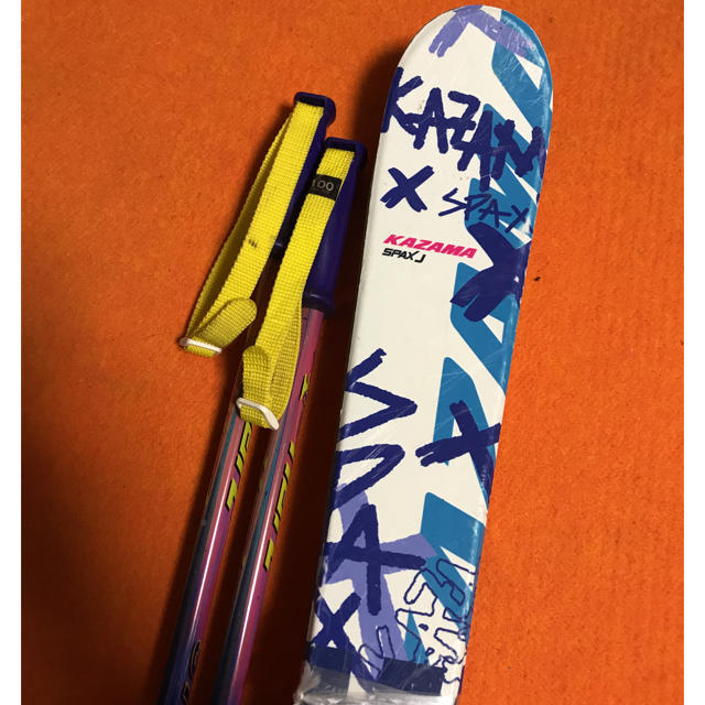 ★まどか様専用 スキー 板 ジュニア用 板とストックセットの通販 by YUKI's shop｜ラクマ