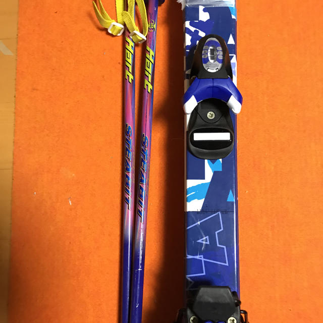 ★まどか様専用 スキー 板 ジュニア用 板とストックセット スポーツ/アウトドアのスキー(板)の商品写真