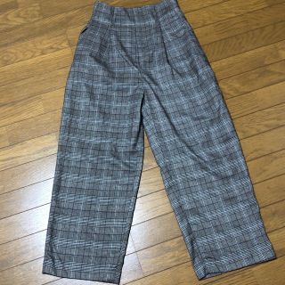 ダブルクローゼット(w closet)のw closet  グレンチェック ハイウエストパンツ(その他)