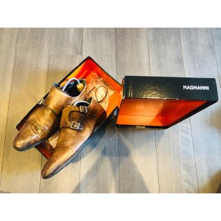 ジョンロブ(JOHN LOBB)のサトウ様用クリーニング済伊勢丹別注カラー定価5万円MAGNANNIマグナーニ(ドレス/ビジネス)